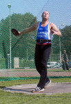 Piet Meijdam Rotterdam 4-9- 2004 discuswerpen 54.53m